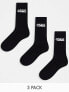 Фото #1 товара ASOS 4505 3 pack sport socks in black