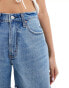 Фото #4 товара Abercrombie & Fitch Curve Love dad fit denim short in mid blue