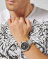 ფოტო #5 პროდუქტის Men's Touchdown Silver-Tone Stainless Steel Bracelet Watch 44mm