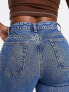 Фото #7 товара ASOS DESIGN Hourglass dad jeans in mid blue