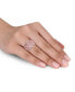 ფოტო #2 პროდუქტის Rose Quartz (6 ct. t.w.) & Diamond (1/20 ct. t.w.) Openwork Statement Ring in Rose Gold-Plated Sterling Silver