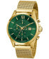 Gc Executive Men's Swiss Gold-Tone Stainless Steel Bracelet Watch 44mm