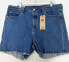 Levi's Premium 501 Original Women’s Shorts (plus size) 18W in Jive (Medium Wash)