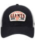 Men's '47 Black San Francisco Giants Penwald Clean Up Trucker Snapback Hat