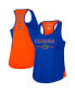 Фото #1 товара Women's Royal Florida Gators Sachs 2-Hit Scoop Neck Racerback Tank Top