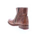 Bed Stu Eiffel F315403 Womens Brown Leather Zipper Casual Dress Boots