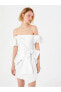 Фото #3 товара Платье женское LC WAIKIKI Mini с квадратным вырезом, короткий рукав