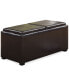 Avalon Faux Leather 5-Piece Storage Ottoman