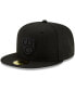 Фото #5 товара Men's Black Milwaukee Brewers Black on Black 59FIFTY Fitted Hat