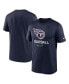 Фото #1 товара Men's Navy Tennessee Titans Infographic Performance T-shirt