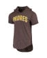 ფოტო #3 პროდუქტის Men's Fernando Tatis Jr. Heathered Brown San Diego Padres Softhand Player Tri-Blend Hoodie T-shirt