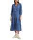 Фото #1 товара Women's Cecile Tiered 3/4-Sleeve Midi Dress