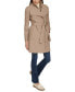 Petite Belted Long-Sleeve Wrap Coat