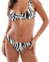 Murci exclusive bikini bottoms co-ord in zebra print