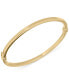 ფოტო #1 პროდუქტის Square Tube Hinge Bangle Bracelet in 14k Gold