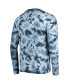 Фото #2 товара Men's College Navy Seattle Seahawks Tie-Dye Long Sleeve T-shirt