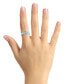 ფოტო #2 პროდუქტის Aquamarine and Diamond Ring (1-3/8 ct.t.w and 1/4 ct.t.w) 14K White Gold