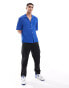 Фото #4 товара GANT short sleeve texture camp collar relaxed fit shirt in mid blue