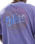 Фото #4 товара ONLY & SONS relaxed fit t-shirt with retro future back print in washed purple