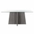 Фото #4 товара Обеденный стол DKD Home Decor Стеклянный Серый Металл Прозрачный 160 x 90 x 75 cm 30 x 40 cm Деревянный MDF