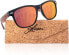 Фото #13 товара glozzi Sunglasses for Men and Women Wood Polarised UV400 with Walnut Wooden Frames and a Cork Case