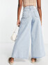 Фото #3 товара Only Giulia wide leg jeans in light blue denim