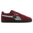 Фото #1 товара Puma Suede RedHaired Shanks X Op Lace Up Mens Burgundy Sneakers Casual Shoes 39