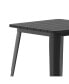 Dryden Indoor/Outdoor Dining Table, 23.75" Square All Weather Poly Resin Top With Steel Base