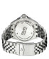 Фото #2 товара Men's Wall Street Swiss Automatic Silver-Tone Stainless Steel Bracelet Watch 43mm