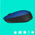 Фото #9 товара Logitech M170 Wireless Mouse - Ambidextrous - Optical - RF Wireless - 1000 DPI - Blue