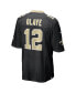 Фото #2 товара Men's Chris Olave Black New Orleans Saints 2022 NFL Draft First Round Pick Game Jersey