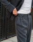 Labelrail x Isaac Hudson barrel leg tailored trousers co-ord in grey