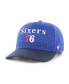 Фото #1 товара Men's Royal, Black Philadelphia 76ers Super Hitch Adjustable Hat