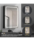 Фото #5 товара 60x30 Inch LED Bathroom Medicine Cabinet Surface Mount Double Door Lighted Medicine Cabinet