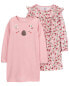 Kid 2-Pack Long-Sleeve Nightgowns 2-3