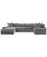 Фото #6 товара Michola 155" 3-Pc. Fabric Sectional with Chaise, Created for Macy's