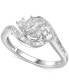 ფოტო #1 პროდუქტის Cubic Zirconia Multi-Stone Ring in Sterling Silver