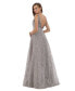 Фото #2 товара Women's Beaded V Neck lace Ball gown