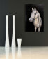 Фото #4 товара Картина Empire Art Direct белая лошадь ручной работы, железо, 48" x 32" x 2.2"