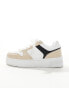 Фото #3 товара Yours chunky trainers in beige and white