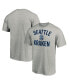 ფოტო #4 პროდუქტის Men's Heathered Gray Seattle Kraken Big and Tall Victory Arch T-shirt
