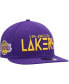 Фото #1 товара Men's Purple Los Angeles Lakers Rocker 9FIFTY Snapback Hat