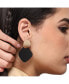 ფოტო #4 პროდუქტის Women's Black Contrast Geometric Drop Earrings