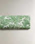 Tropical leaves print pillowcase