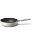 SMEG 30cm Wok Cream CKFW3001CRM - Round - Wok/Stir-Fry pan - Black - Cream - Stainless steel - PTFE - 250 °C - Aluminium - Stainless steel