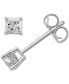 Diamond Princess Stud Earrings (1/3 ct. t.w.) in 14k White Gold