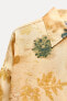 Фото #10 товара Рубашка из 100% шелка с принтом — zw collection ZARA