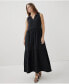 Plus Size Cotton Coastal Double Gauze Ruffle Maxi Dress