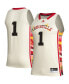 ფოტო #1 პროდუქტის Men's #1 Khaki Louisville Cardinals Honoring Black Excellence Basketball Jersey