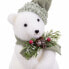 Фото #3 товара Новогоднее украшение Белый Разноцветный Пластик Polyfoam Ткань Медведь 13 x 15 x 30 cm